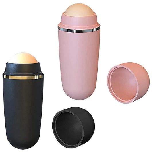 Face Oil Absorbent Volcanic Roller – Portable & Reusable Oil Control for Oily Skin