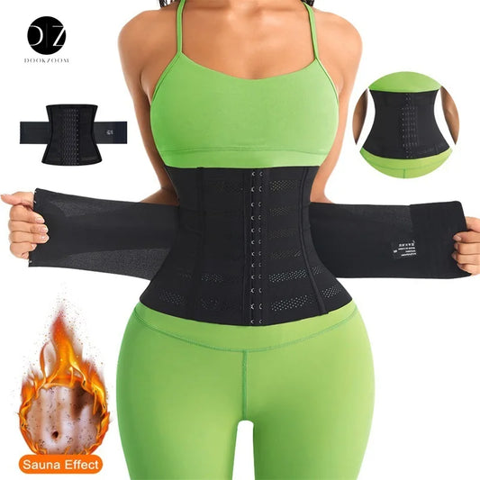 Waist Trainer Corset Belt – Double Tummy Control Slimming Shapewear for Women